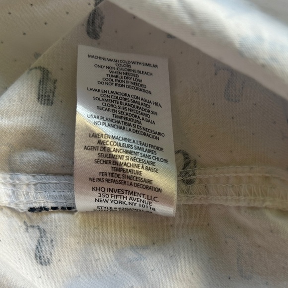 Nautica Toddler Boy Short-Sleeve Woven Button Down Shirt, Navy Whale Print, 2T - Picture 5 of 5